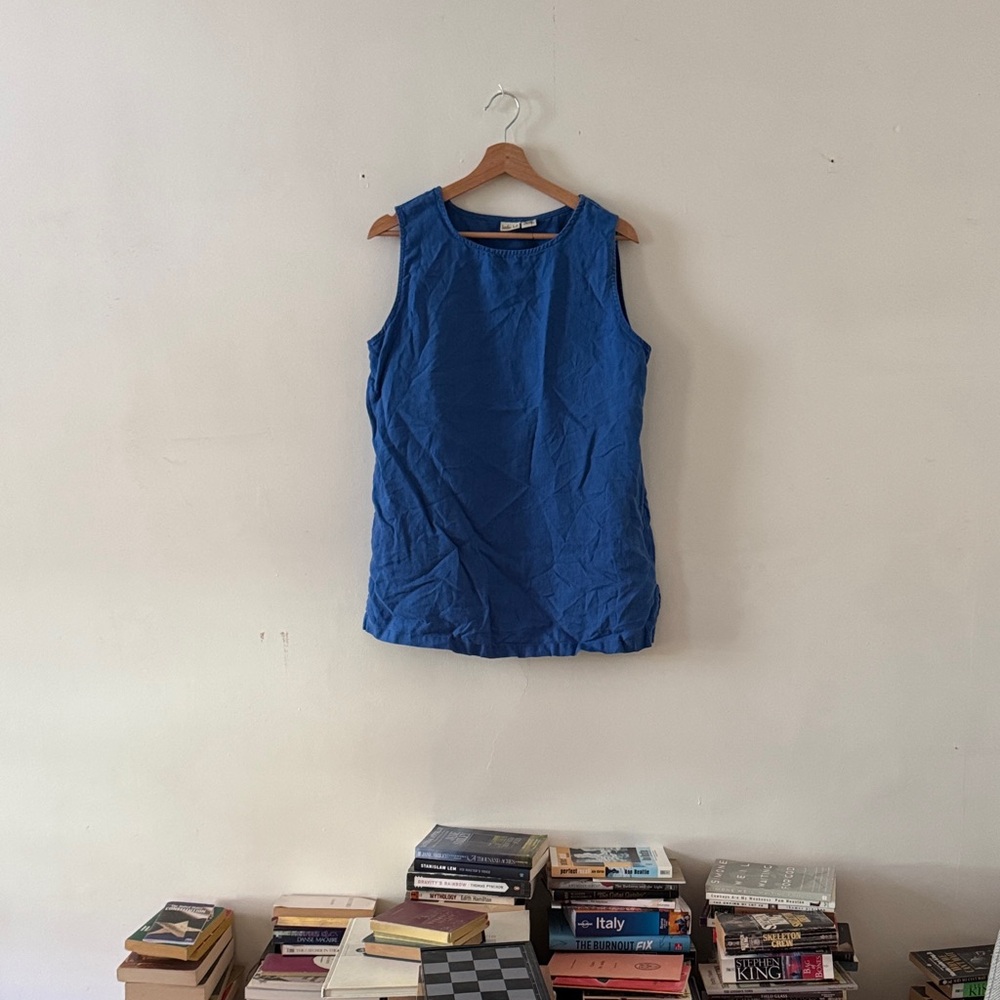 Electric Blue Linen Tunic